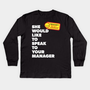 My Name is Karen's Husband and She Would Like to Speak with Your Manager Kids Long Sleeve T-Shirt